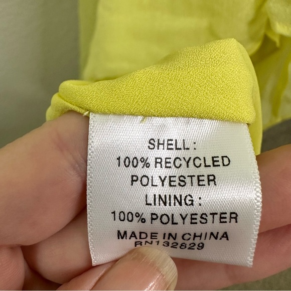 NWT Lovers + Friends Yellow Rory Yellow Hi Low Maxi Dress Gown SZ XS - Picture 5 of 9